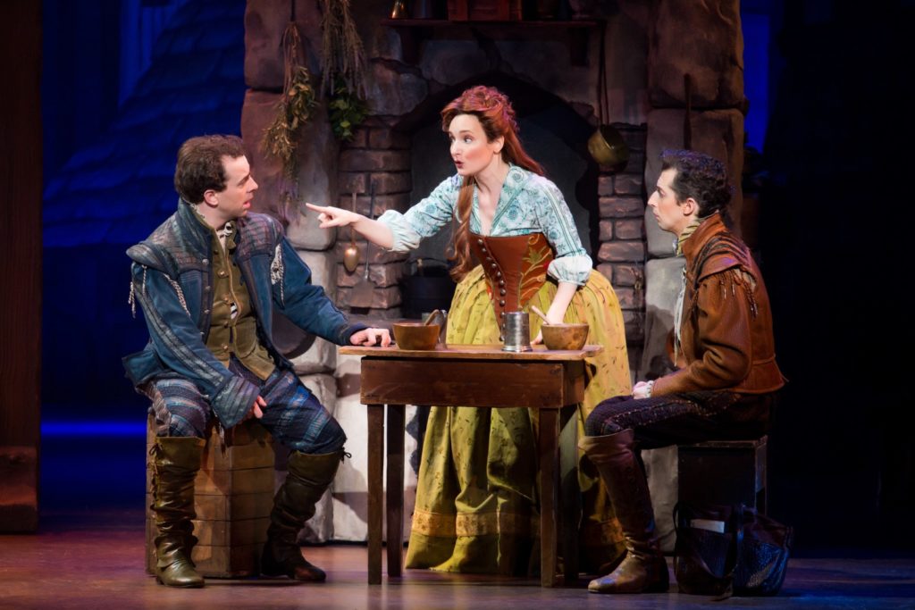 (L to R) Rob McClure, Maggie Lakis and Josh Grisetti in Something Rotten! presented by Broadway Sacr