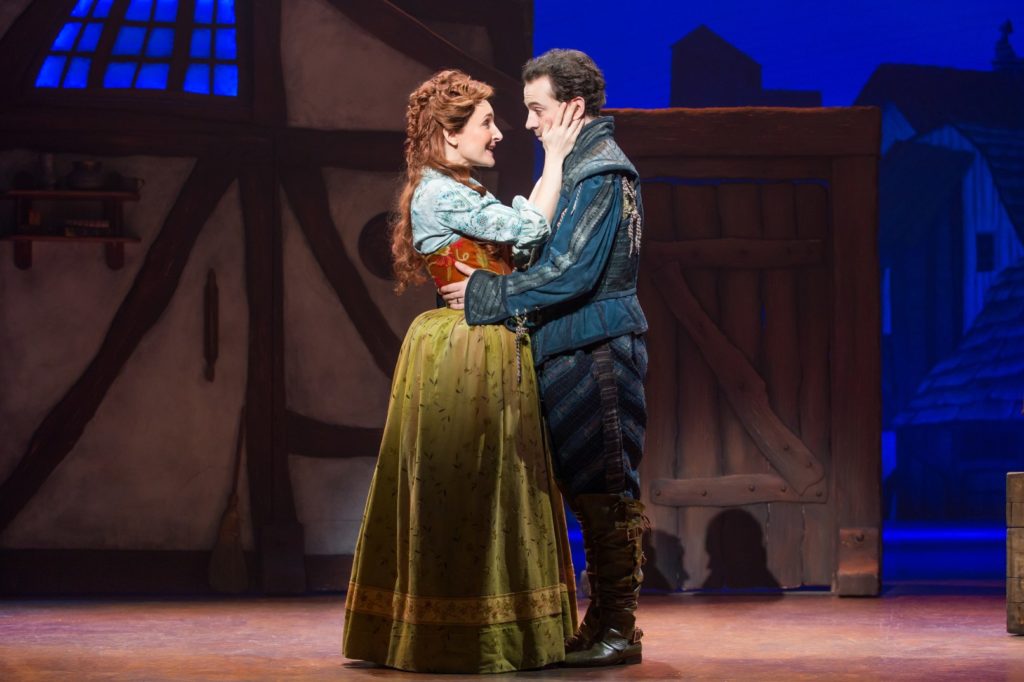 Maggie Lakis and Rob McClure in Something Rotten! presented by Broadway Sacramento at the Community 