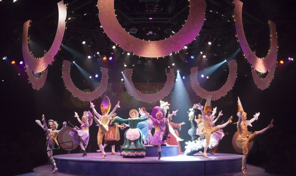 The company of Disney’s Beauty and the Beast, produced by Music Circus at the Wells Fargo Pavilion J