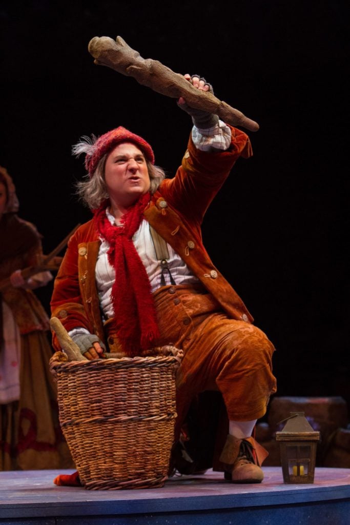 Jared Gertner as Le Fou in Disney’s Beauty and the Beast, produced by Music Circus at the Wells Farg