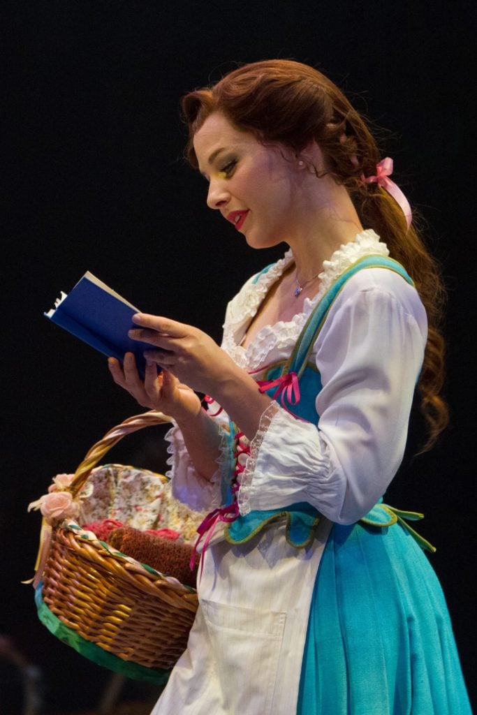 Jessica Grové as Belle in Disney’s Beauty and the Beast, produced by Music Circus at the Wells Fargo
