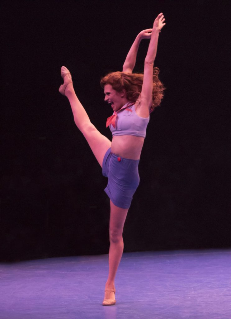 Courtney Iventosch as Ivy Smith in On the Town, produced by Music Circus at the Wells Fargo Pavilion