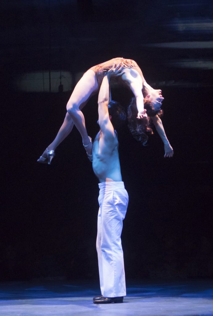 Courtney Iventosch as Ivy Smith and Sam Lips as Gabey in On the Town, produced by Music Circus at th