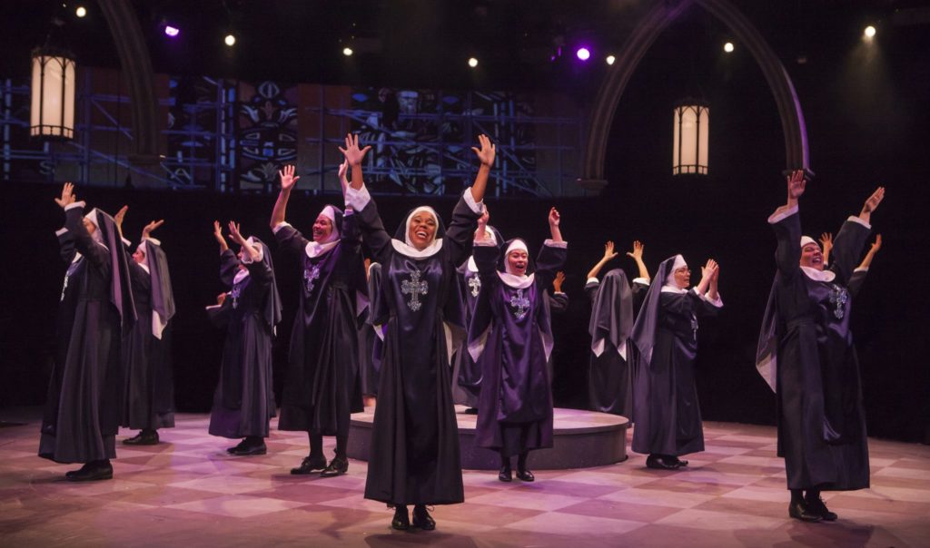 The company of Sister Act produced by Music Circus at the Wells Fargo Pavilion August 22 - 27. Photo