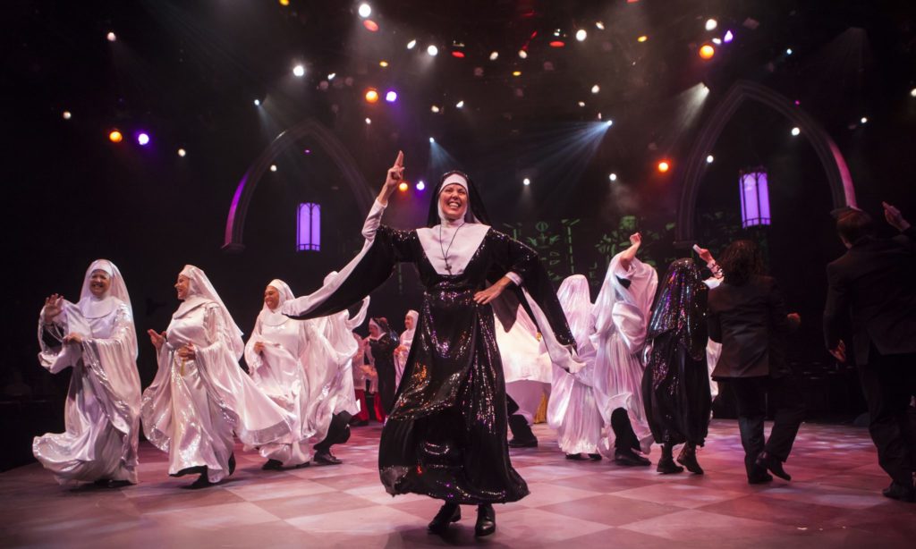 Zonya Love as Deloris Van Cartier in Sister Act produced by Music Circus at the Wells Fargo Pavilion