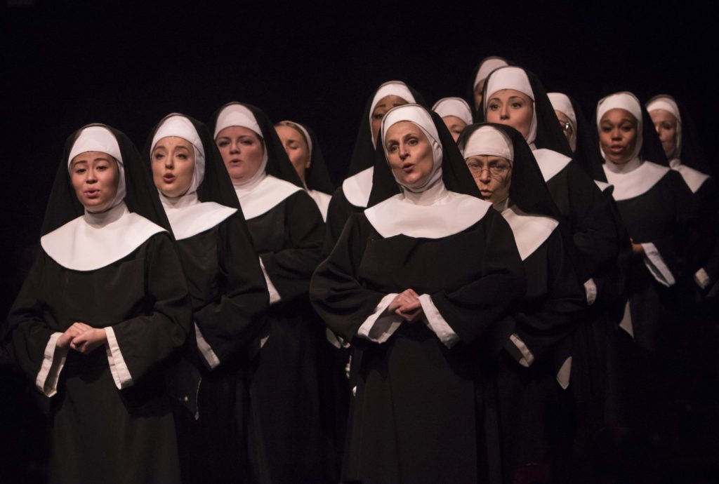 The Company of Sister Act produced by Music Circus at the Wells Fargo Pavilion August 22 - 27. Photo