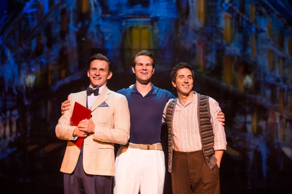 Ben Michael, McGee Maddox and Matthew Scott in “An American in Paris” presented by Broadway Sacramen