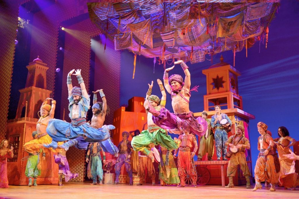 Company of Disney’s ALADDIN presented by Broadway On Tour at the Sacramento Community Center Theater May 15 – Jun. 2, 2019. ©Disney. Photo by Deen van Meer.