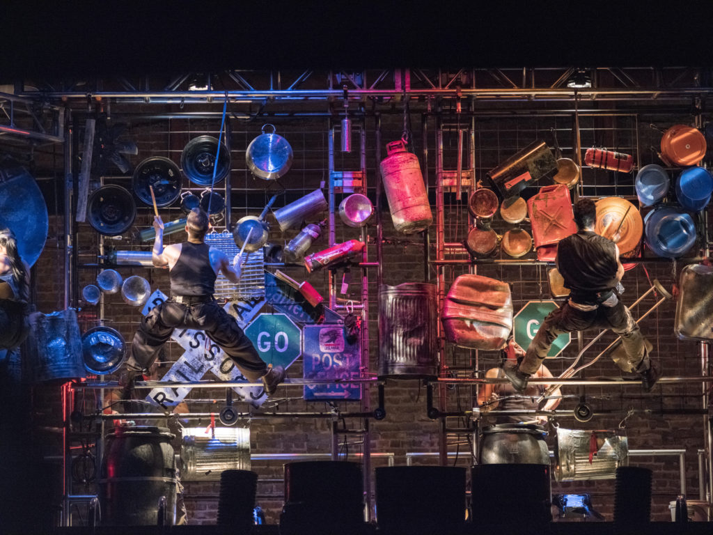 Company of STOMP created by Luke Cresswell and Steve McNicholas presented by Broadway On Tour at the Sacramento Community Center Theater Feb. 1 – 10, 2019. © Steve McNicholas.