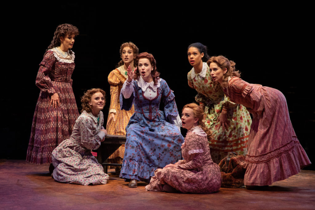 (from L to R) Elyse Niederee as Martha, Jamie Pfaff as Liza, Rose Iannaccone as Alice, Paige Faure a