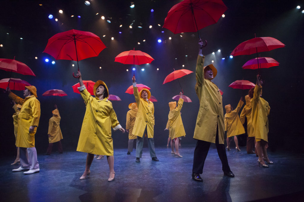 Company of SINGIN' IN THE RAIN, produced by Broadway At Music Circus at the Wells Fargo Pavilion Jun