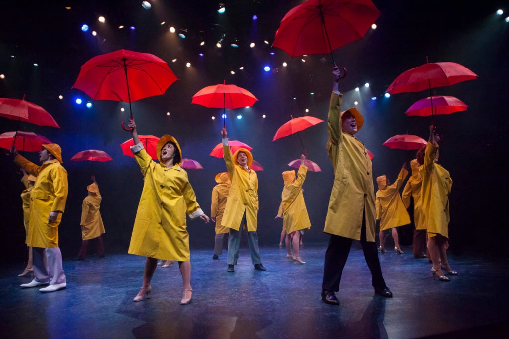 Company of SINGIN' IN THE RAIN, produced by Broadway At Music Circus at the Wells Fargo Pavilion Jun