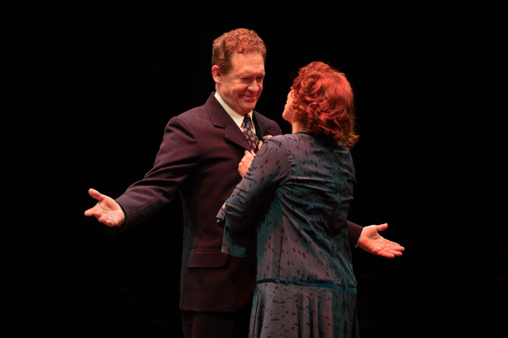 David Hess as Herbie and Carolee Carmello as Rose in GYPSY, produced by Broadway At Music Circus at 