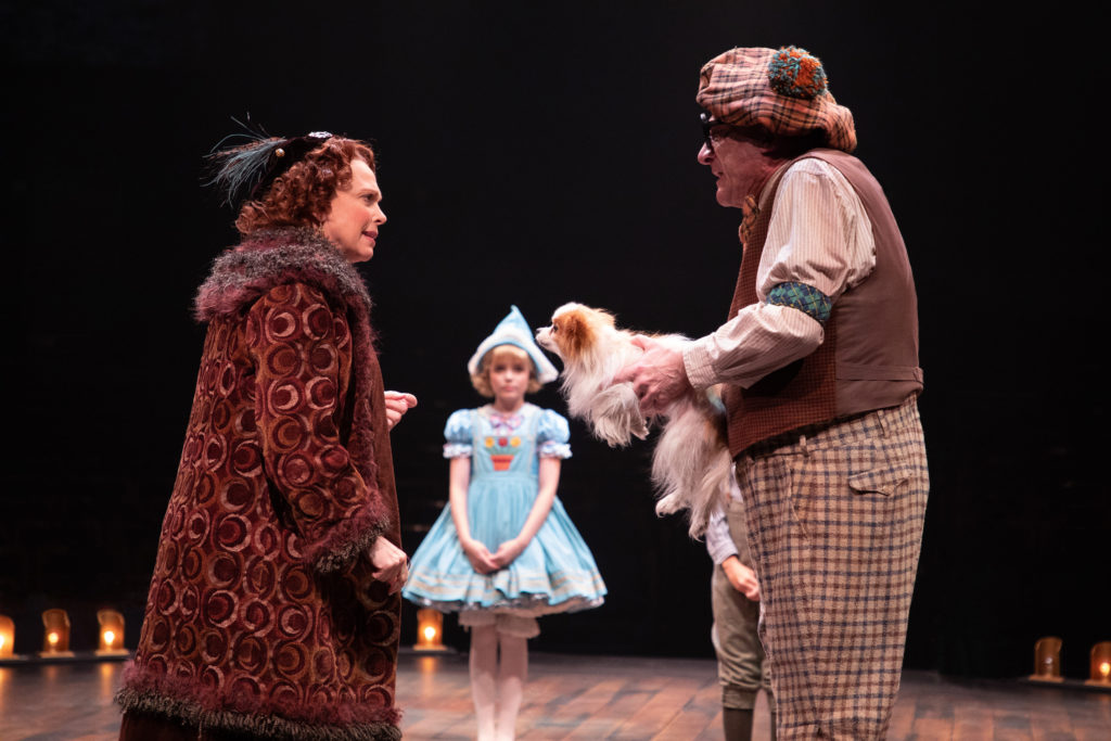 (from L to R) Carolee Carmello as Rose, Kylie Standley as Baby June and Ron Wisniski as Uncle Jocko 