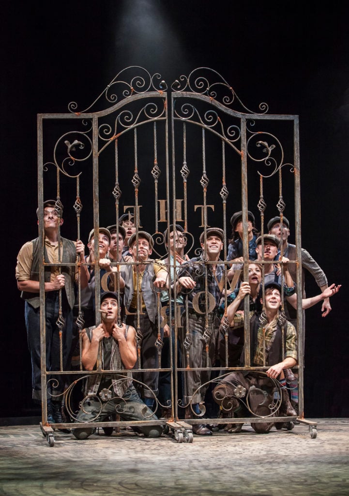 Company of DISNEY’S NEWSIES, produced by Broadway At Music Circus at the Wells Fargo Pavilion July 1