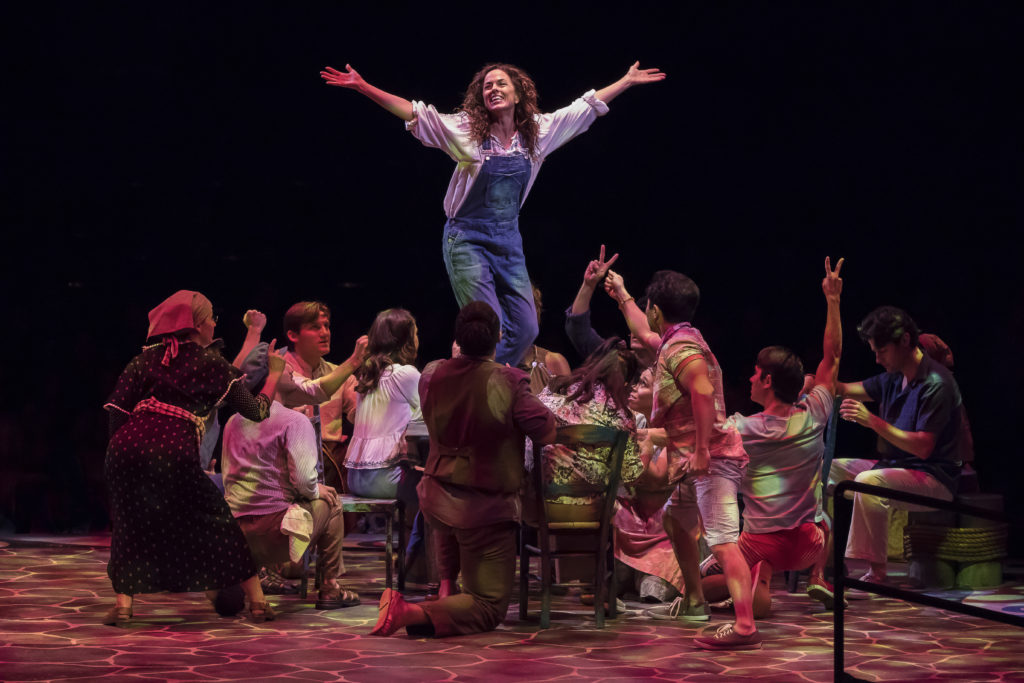 Michelle Dawson as Donna Sheridan with the Company of MAMMA MIA!, produced by Broadway At Music Circ