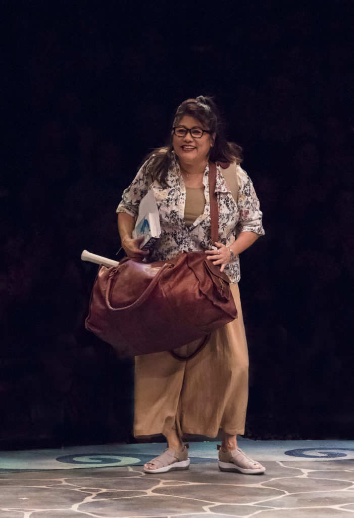 Jodi Kimura as Rosie in MAMMA MIA!, produced by Broadway At Music Circus at the Wells Fargo Pavilion