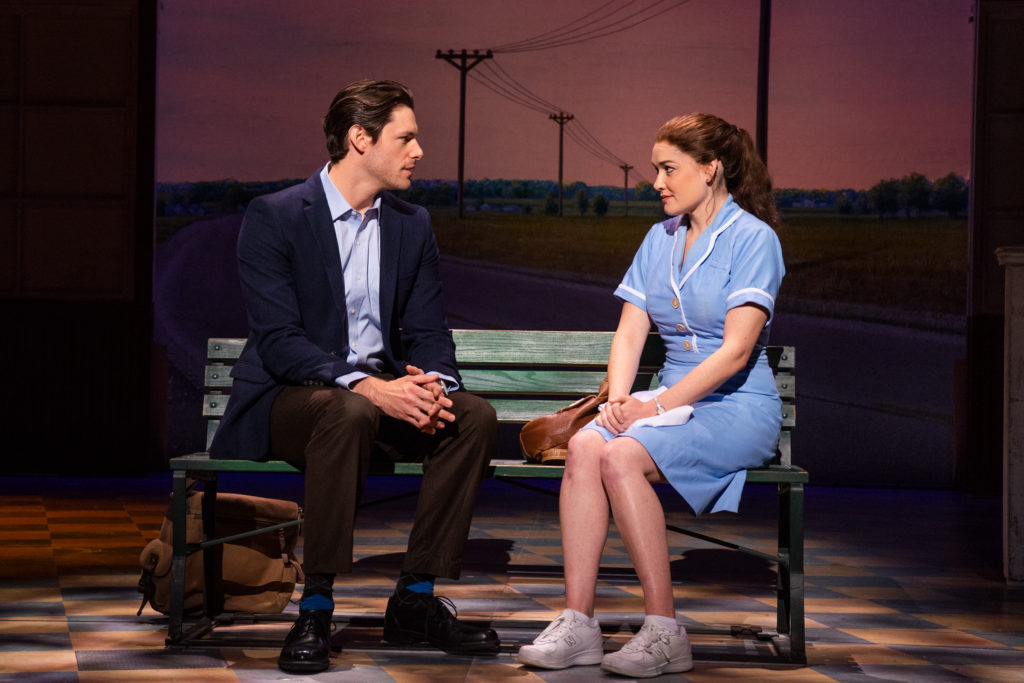 Steven Good and Christine Dwyer in the Broadway On Tour presentation of WAITRESS at the Sacramento Community Center Theater Dec. 27, 2018 – Jan. 5, 2019. Photo by Philicia Endelman.