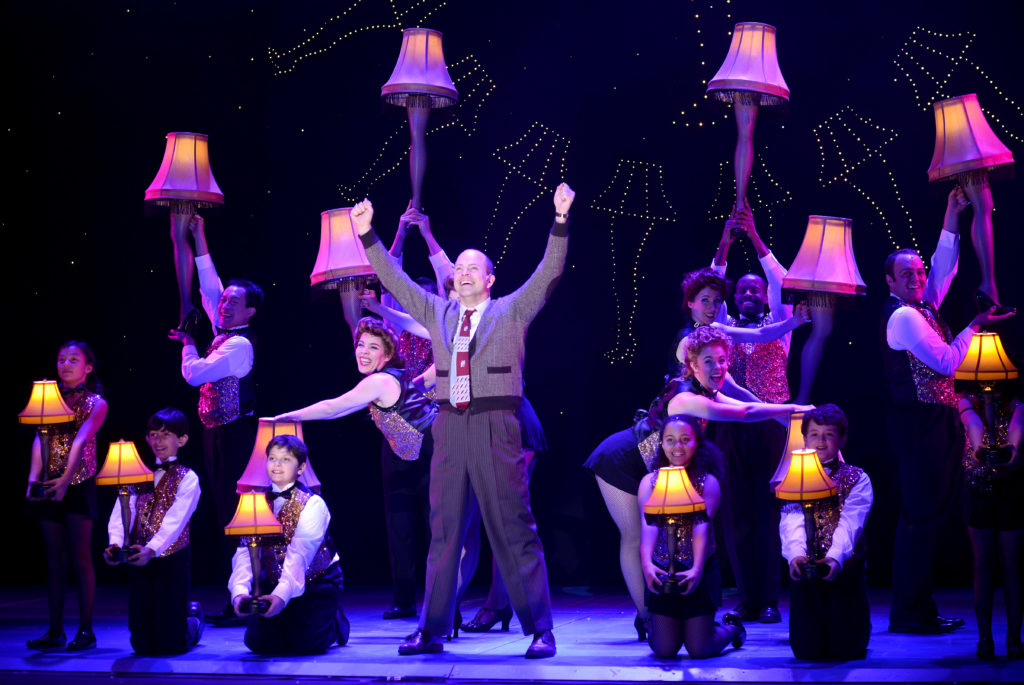 Christopher Swan as The Old Man and the company of A CHRISTMAS STORY, THE MUSICAL presented by Broadway On Tour at Memorial Auditorium Nov. 8-17, 2019. Photo by Gary Emord Netzley.