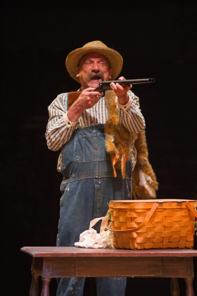 Ron Wisniski as Andrew Carnes in OKLAHOMA! produced by Broadway At Music Circus at the Wells Fargo Pavilion June 25-30. Photo by Kevin Graft.