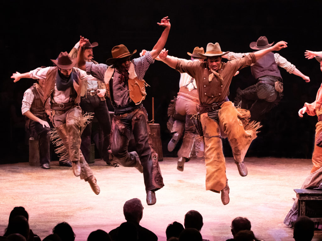 The company of OKLAHOMA! produced by Broadway At Music Circus at the Wells Fargo Pavilion June 25-30. Photo by Charr Crail.