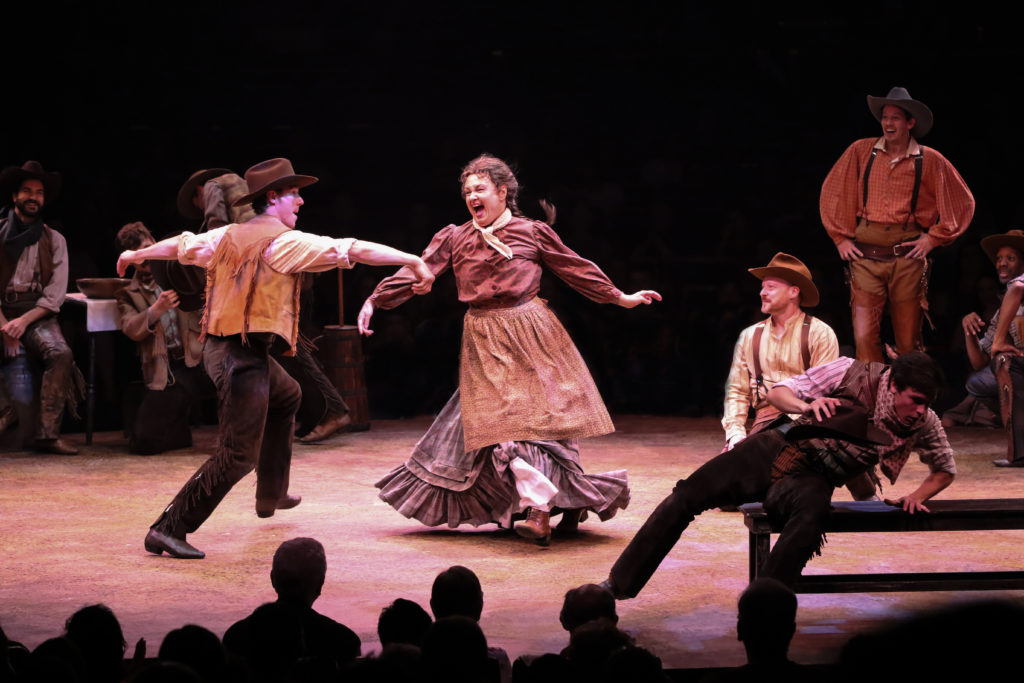 The company of OKLAHOMA! produced by Broadway At Music Circus at the Wells Fargo Pavilion June 25-30. Photo by Charr Crail.