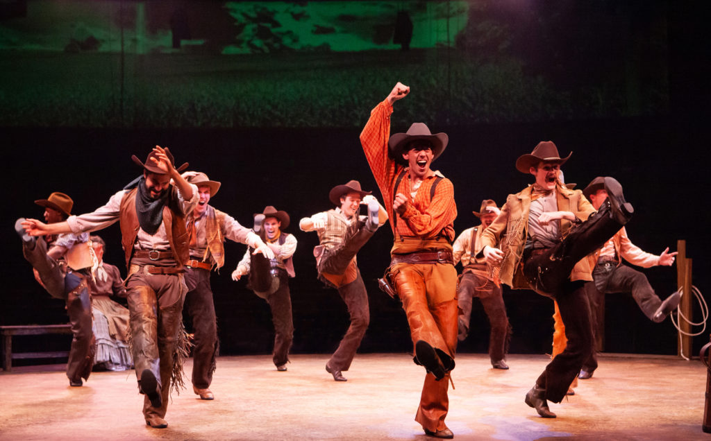 The company of OKLAHOMA! produced by Broadway At Music Circus at the Wells Fargo Pavilion June 25-30. Photo by Charr Crail.