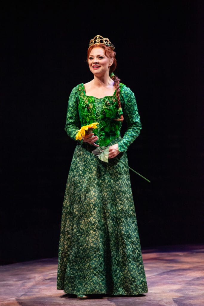 Kristen Beth Williams as Princess Fiona in SHREK THE MUSICAL produced by Broadway At Music Circus at the Wells Fargo Pavilion June 11-16. Photo by Charr Crail.