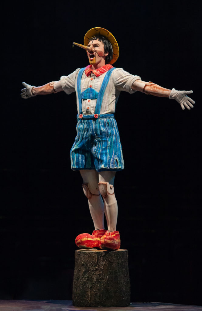 Tyler Jones as Pinocchio in SHREK THE MUSICAL produced by Broadway At Music Circus at the Wells Fargo Pavilion June 11-16. Photo by Charr Crail.