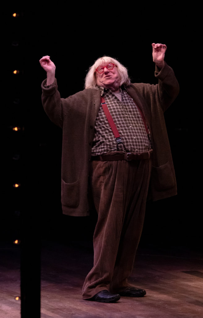 Bruce Vilanch as Man in Chair in THE DROWSY CHAPERONE produced by Broadway At Music Circus at the Wells Fargo Pavilion July 9-14. Photo by Kevin Graft.