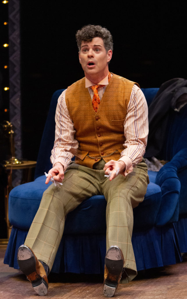 Jacob ben Widmar as George in THE DROWSY CHAPERONE produced by Broadway At Music Circus at the Wells Fargo Pavilion July 9-14. Photo by Kevin Graft.