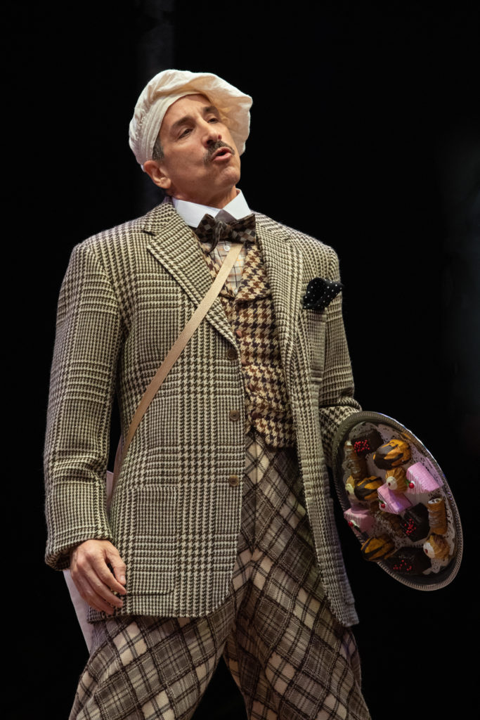 Michael Paternostro as Gangster #2 in THE DROWSY CHAPERONE produced by Broadway At Music Circus at the Wells Fargo Pavilion July 9-14. Photo by Kevin Graft.