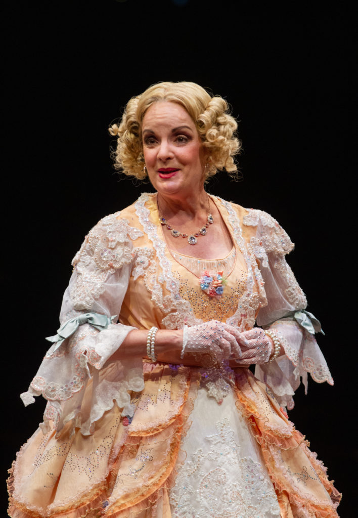 Jennifer Smith as Mrs. Tottendale in THE DROWSY CHAPERONE produced by Broadway At Music Circus at the Wells Fargo Pavilion July 9-14. Photo by Kevin Graft.