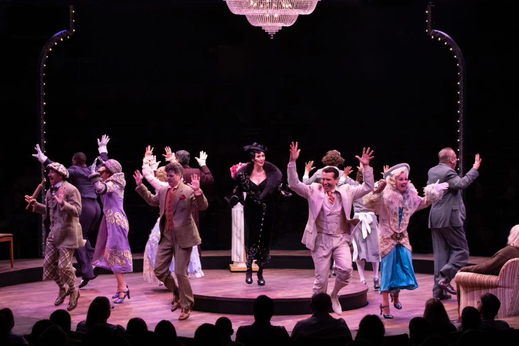 The company of THE DROWSY CHAPERONE produced by Broadway At Music Circus at the Wells Fargo Pavilion July 9-14. Photo by Charr Crail. 