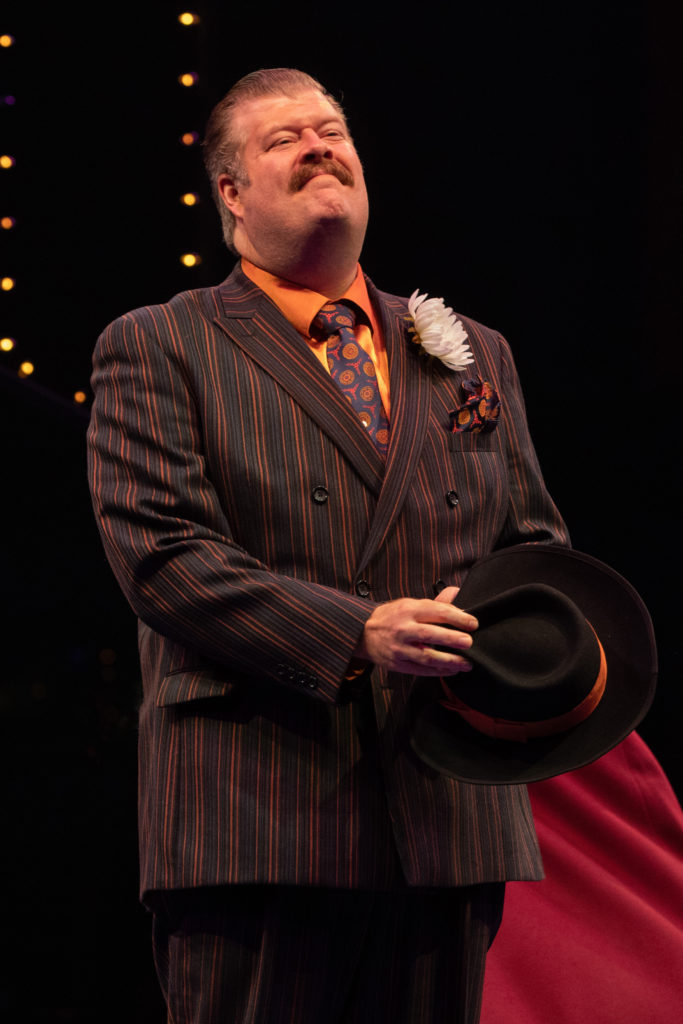 Jerry Gallagher as Big Jule in GUYS AND DOLLS produced by Broadway At Music Circus at the Wells Fargo Pavilion. Photo by Kevin Graft.