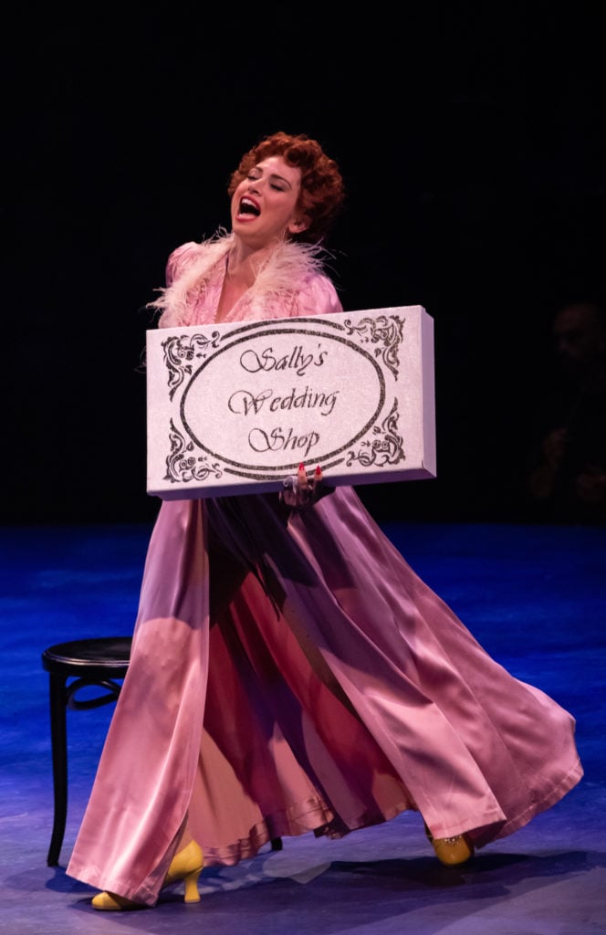 Lesli Margherita as Miss Adelaide in GUYS AND DOLLS produced by Broadway At Music Circus at the Wells Fargo Pavilion July 23-28. Photo by Charr Crail.