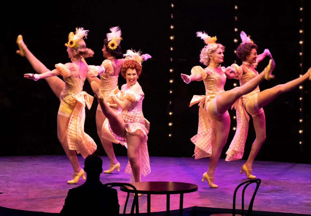 The company of GUYS AND DOLLS produced by Broadway At Music Circus at the Wells Fargo Pavilion July 23-28. Photo by Charr Crail.