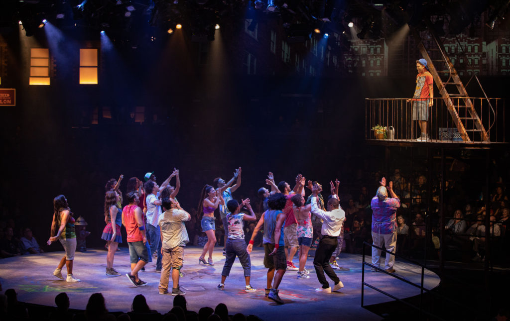 The company of IN THE HEIGHTS produced by Broadway At Music Circus at the Wells Fargo Pavilion August 20-25. Photo by Kevin Graft.