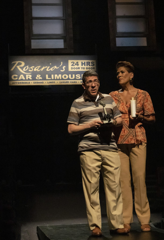 Tony Chiroldes at Kevin and Doreen Montalvo as Camila in the Broadway At Music Circus production of IN THE HEIGHTS at the Wells Fargo Pavilion August 20-25. Photo by Charr Crail.