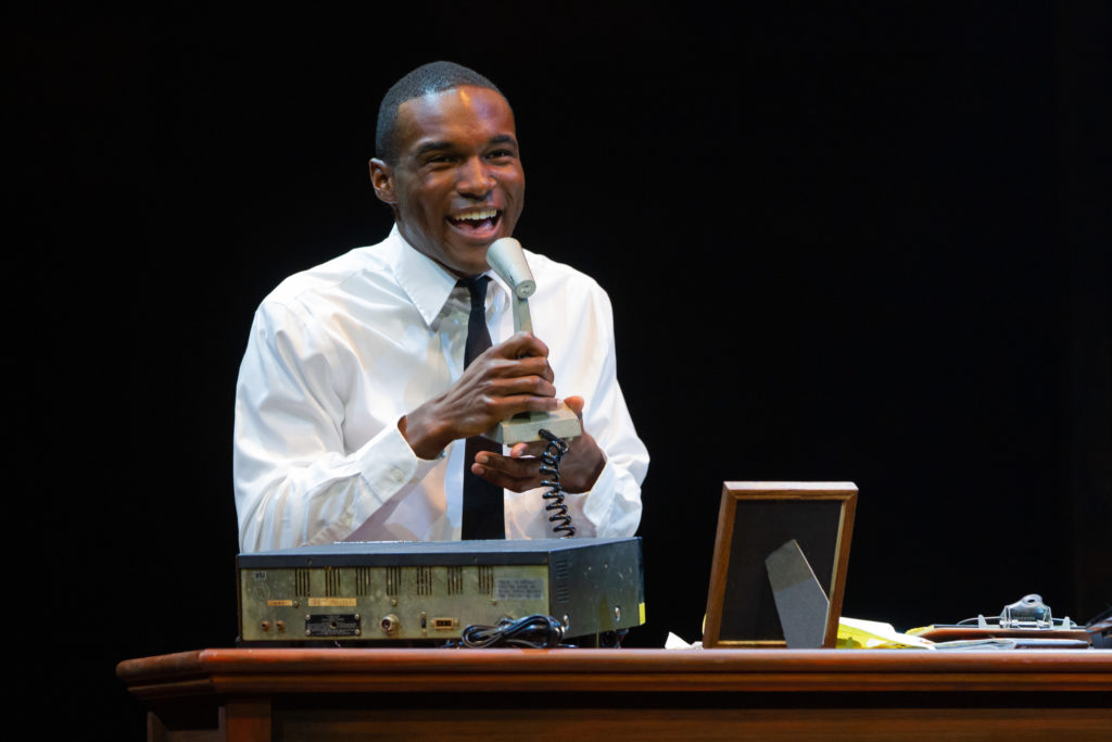 Gerald Caesar as Benny in the Broadway At Music Circus production of IN THE HEIGHTS at the Wells Fargo Pavilion August 20-25. Photo by Kevin Graft.