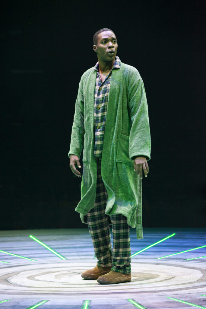 Alan Mingo Jr. as The Wiz in THE WIZ produced by Broadway At Music Circus at the Wells Fargo Pavilion August 6-11. Photo by Charr Crail.