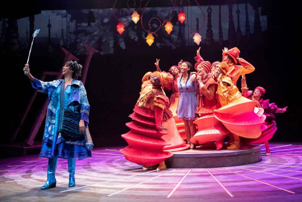 The company of THE WIZ produced by Broadway At Music Circus at the Wells Fargo Pavilion August 6-11. Photo by Charr Crail.