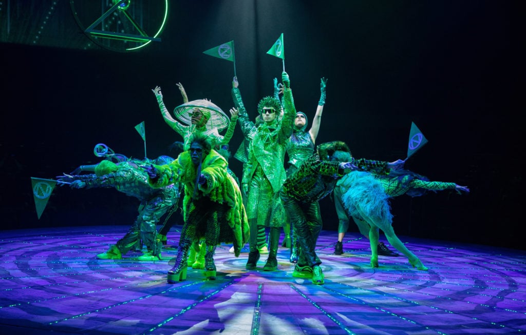 The company of THE WIZ produced by Broadway At Music Circus at the Wells Fargo Pavilion August 6-11. Photo by Kevin Graft. 