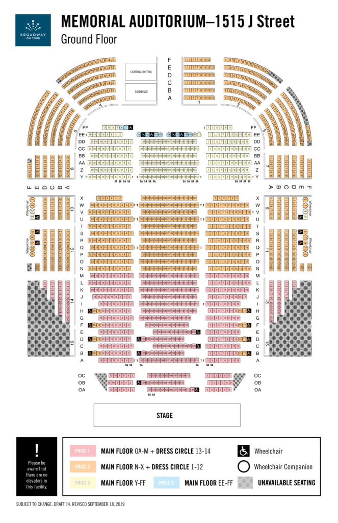 Memorial Auditorium Seating Chart Sacramento