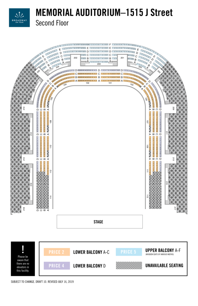 Sacramento Memorial Auditorium Seating Chart