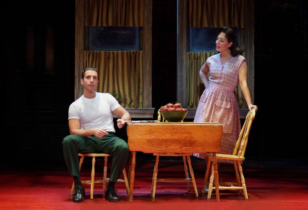 Nick Fradiani as Lorenzo and Stefanie Londino as Rosina in A BRONX TALE presented by Broadway On Tour Mar. 3 – 8, 2020 at Memorial Auditorium. Photo by Joan Marcus.