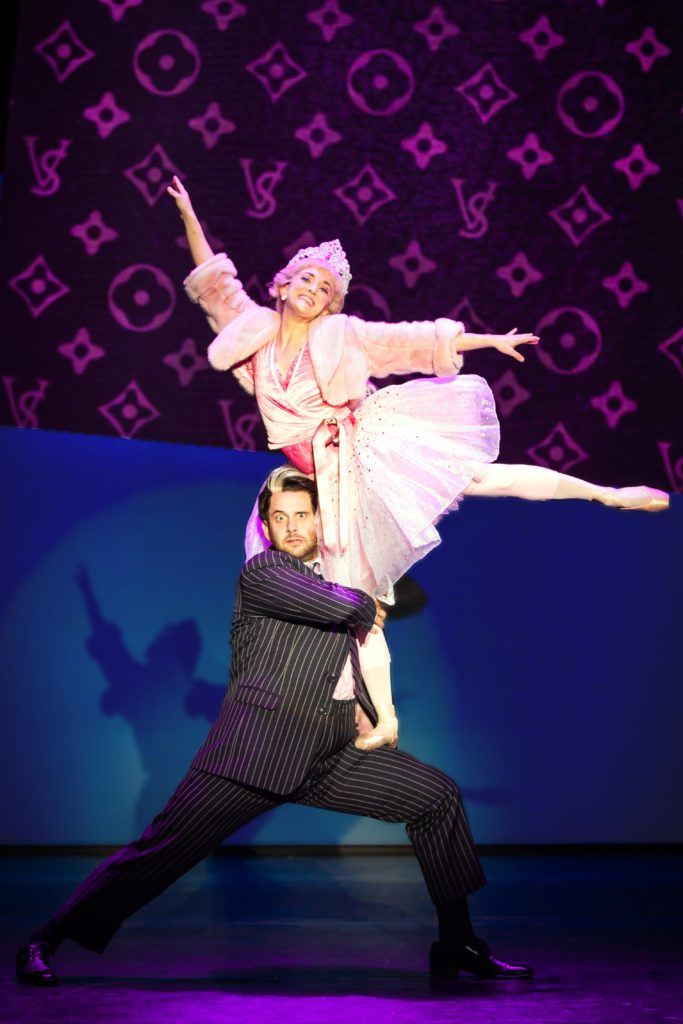 Scott Fuss as Mr. Salt and Angela Palladini as Veruca Salt in Roald Dahl’s CHARLIE AND THE CHOCOLATE FACTORY presented by Broadway On Tour December 28, 2021 – January 2, 2022 at the SAFE Credit Union Performing Arts Center. Photo by Jeremy Daniel.