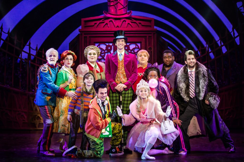 Cody Garcia as Willy Wonka and the company of Roald Dahl’s CHARLIE AND THE CHOCOLATE FACTORY presented by Broadway On Tour December 28, 2021 – January 2, 2022 at the SAFE Credit Union Performing Arts Center. Photo by Jeremy Daniel.