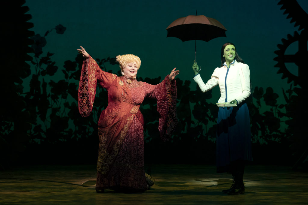 Sharon Sachs and Talia Suskauer in WICKED presented by Broadway On Tour at the SAFE Credit Union Performing Arts Center March 30 – April 24, 2022. Photo by Joan Marcus.