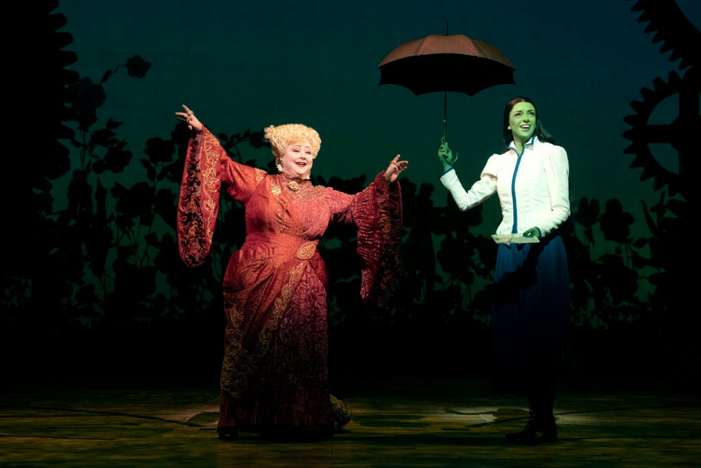 Sharon Sachs and Talia Suskauer in WICKED presented by Broadway On Tour at the SAFE Credit Union Performing Arts Center March 30 – April 24, 2022. Photo by Joan Marcus.